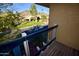 Private balcony overlooking community and mountains at 10419 N 10Th Pl # 2, Phoenix, AZ 85020