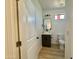 Modern bathroom with a floating vanity and stylish fixtures at 11615 S 211Th Ln, Buckeye, AZ 85326