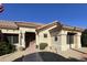 Front view of the house with walkway and landscaping at 14226 W Via Montoya --, Sun City West, AZ 85375