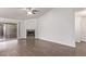 Bright living room with fireplace and sliding glass doors at 169 S Comanche Dr, Chandler, AZ 85224