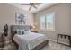 Comfortable bedroom with plush bedding and neutral color palette at 17353 N 99Th St, Scottsdale, AZ 85255