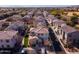 An aerial view of a planned community with tiled roofs and neighborhood streetscapes at 17749 W Woodrow Ln, Surprise, AZ 85388