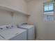 Bright laundry room with white washer and dryer at 17749 W Woodrow Ln, Surprise, AZ 85388