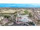 Aerial view of the community clubhouse and landscaping at 17802 N Bridle Ln, Surprise, AZ 85374