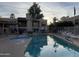 Inviting community pool with spa and lounge chairs at 205 N 74Th St # 205, Mesa, AZ 85207