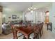 Formal dining room with a chandelier and hardwood floors at 20967 N 96Th Ln, Peoria, AZ 85382