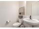 Clean bathroom with pedestal sink and modern fixtures at 2485 S Quaintance St, Gilbert, AZ 85295