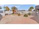 Large backyard with playground, gravel, and brick pathways at 2822 E Clifton Ct, Gilbert, AZ 85295