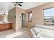 Bathroom with shower, tub, and double vanity at 2822 E Clifton Ct, Gilbert, AZ 85295