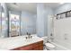 Bathroom with single vanity and tub shower combo at 2822 E Clifton Ct, Gilbert, AZ 85295