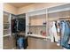 Well-organized closet with shelves and hanging rods at 2822 E Clifton Ct, Gilbert, AZ 85295