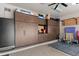 Garage with extensive built-in storage cabinets at 2822 E Clifton Ct, Gilbert, AZ 85295