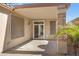 Covered patio with sliding glass doors leading inside at 29874 N Little Leaf Dr, San Tan Valley, AZ 85143