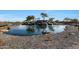 The Bridges at Queen Creek entrance features a serene pond and waterfall at 3501 E Apricot Ln, Gilbert, AZ 85298