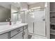 Bathroom with walk-in shower and single vanity at 36582 N Lincoln Red Rd, San Tan Valley, AZ 85143