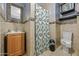 Bathroom with toilet, shower, and vanity at 3707 W Encanto Blvd, Phoenix, AZ 85009