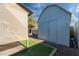 Large storage shed in the backyard, providing ample storage space at 3707 W Encanto Blvd, Phoenix, AZ 85009