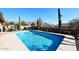 Inviting rectangular pool with mountain views at 4741 S Desert Dawn Dr, Gold Canyon, AZ 85118