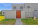 View of the front entrance of a townhome with a wooden gate at 5406 W Hearn Rd, Glendale, AZ 85306