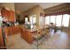 Spacious kitchen featuring granite countertops and ample cabinetry at 6416 W Parkside Ln, Glendale, AZ 85310