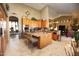 Kitchen with large island, granite countertops, and stainless steel appliances at 6416 W Parkside Ln, Glendale, AZ 85310