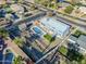 Aerial view showcasing a remodeled home and pool at 925 W Fairway Dr, Mesa, AZ 85201