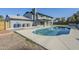 Sparkling blue pool in the backyard of the home at 925 W Fairway Dr, Mesa, AZ 85201