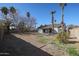 Large backyard with mature trees and gravel landscaping at 1025 E Kerry Ln, Phoenix, AZ 85024