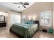 Large bedroom with a king bed and ensuite bathroom access at 10506 W Pasadena Ave, Glendale, AZ 85307