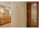 Bathroom with shower and single vanity at 10962 E Old Trails Rd, Scottsdale, AZ 85262