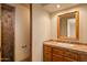 Small bathroom with single vanity and shower at 10962 E Old Trails Rd, Scottsdale, AZ 85262