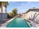 Relaxing kidney-shaped pool surrounded by rocks and a grassy area at 1865 W Keating Ave, Mesa, AZ 85202