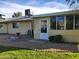 Features a back patio with a door leading inside and a bird bath at 19002 N Signal Butte Cir, Sun City, AZ 85373