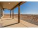 Covered patio overlooking the desert landscape at 2383 E Cana Ln, Casa Grande, AZ 85194