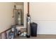 Garage with water heater and water softener at 25360 W Fremont Ct, Buckeye, AZ 85326