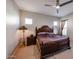 Spacious Primary bedroom with a large bed and ceiling fan at 3134 E Sunrise Pl, Chandler, AZ 85286