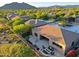 Aerial view of house with backyard patio at 33448 N 69Th Pl, Scottsdale, AZ 85266