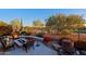 Backyard with fire pit and comfortable seating area at 33448 N 69Th Pl, Scottsdale, AZ 85266