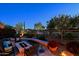 Inviting patio with fire pit, seating and lovely landscaping at 33448 N 69Th Pl, Scottsdale, AZ 85266