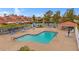 Inviting community pool with ample lounge chairs and tables at 3510 E Hampton Ave # 3, Mesa, AZ 85204