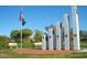 Veterans memorial with flagpole and benches at 3543 W Magellan Dr, Anthem, AZ 85086