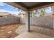 Small backyard with gravel and block wall at 3645 E Sheffield Rd, Gilbert, AZ 85296