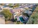 Aerial view of house, pool, and backyard at 44020 N 50Th Ln, New River, AZ 85087