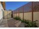 Private backyard with storage shed and lattice fence at 5115 N 22Nd Ave # 1, Phoenix, AZ 85015