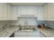 Modern kitchen sink with white cabinets and granite countertops at 5115 N 22Nd Ave # 1, Phoenix, AZ 85015