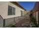 Private patio with sliding glass door access and storage at 5115 N 22Nd Ave # 1, Phoenix, AZ 85015