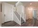 Bright entryway with staircase and hardwood floors at 5172 E Desert Forest Trl, Cave Creek, AZ 85331