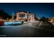 Night view of the Echo Canyon entrance with guard house and signage at 5724 N Echo Canyon Dr, Phoenix, AZ 85018