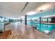 Indoor swimming pool with plenty of lounge space at 7117 E Rancho Vista Dr # 1012, Scottsdale, AZ 85251