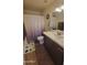 Comfortable bathroom featuring new vanity, sink and shower-tub combo at 736 E Ivanhoe St, Chandler, AZ 85225